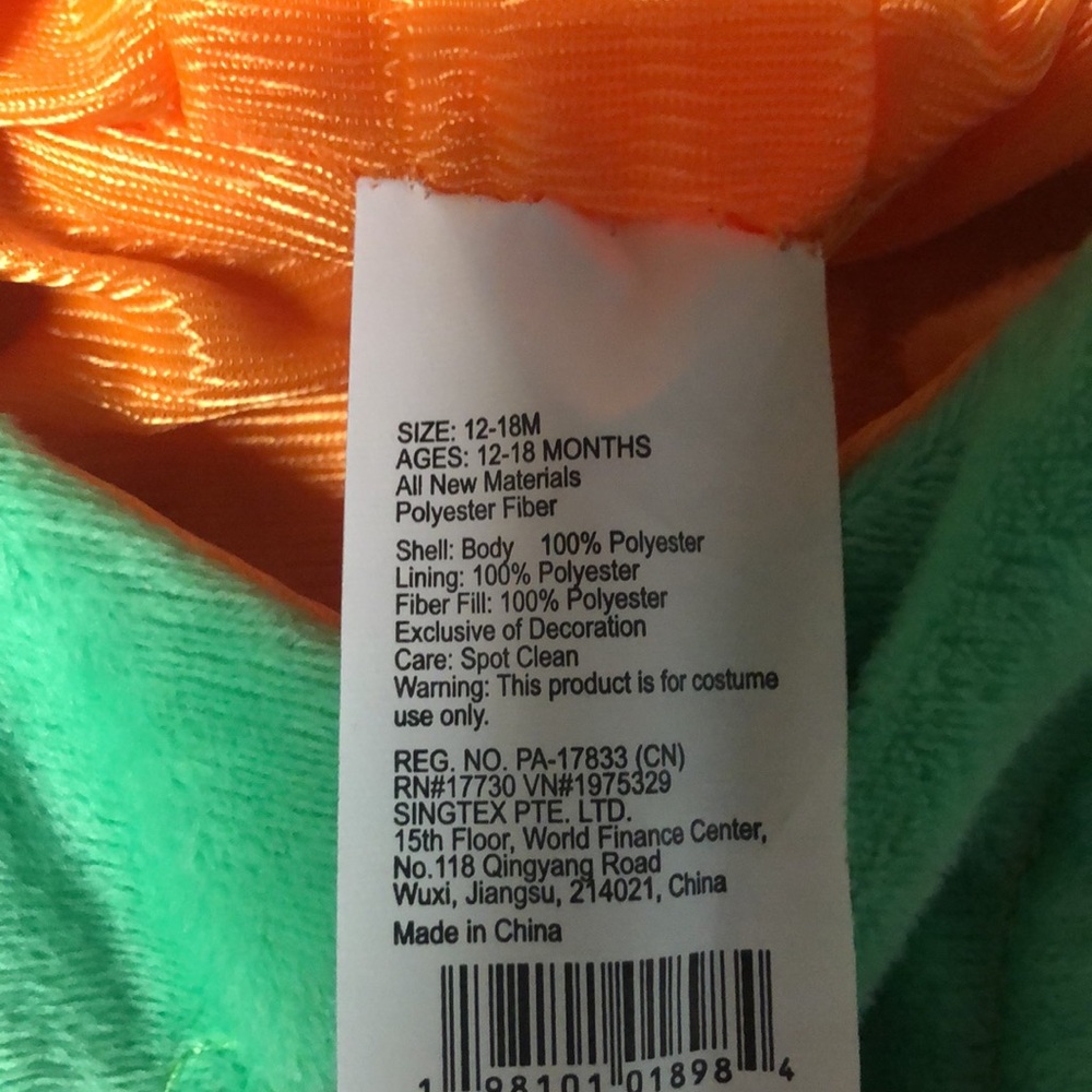 Hyde & EEK! Baby Pumpkin Halloween Costume Size 0-6 & 12-18 mos | NWT - Picture 4 of 7